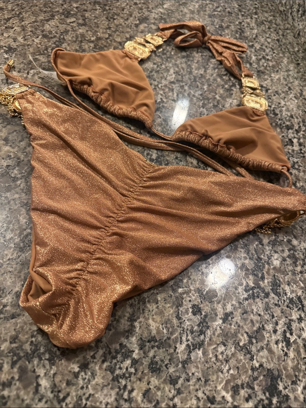 Beach Bunny JAZMINE Bronze Bikini - Picture 6 of 12
